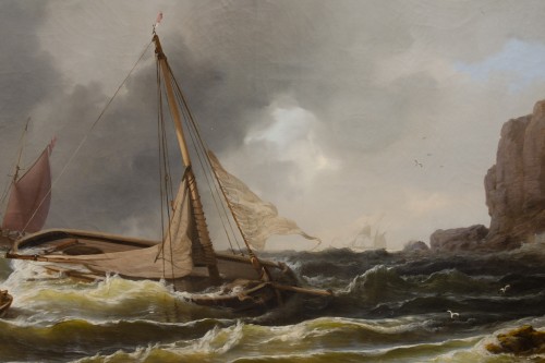 Antiquités - Grande Marine, daté 1855  - Wilhelm August KRAUSE (1803-1864)