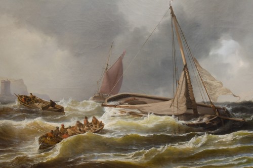 Antiquités - Grande Marine, daté 1855  - Wilhelm August KRAUSE (1803-1864)