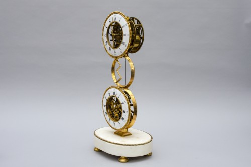 Rare two dails complication clock, Verlinden in Paris Late 18th century - 
