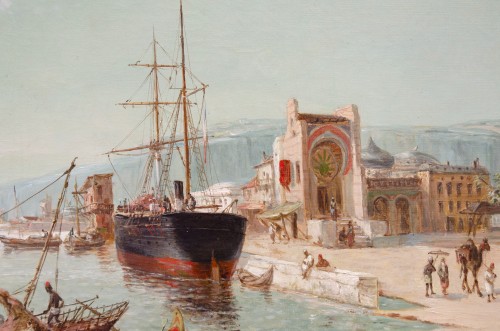 Oriental Harbour view by Jean-Baptiste Durand-Brager (1814- 1879) - Napoléon III