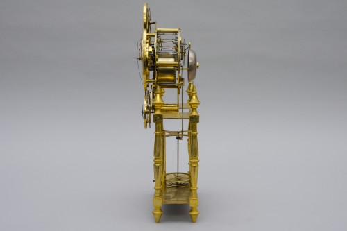 Rare pendule à complication portique, Pillard à Troyes Dernier quart du 18e siècle - L'Egide Antiques
