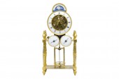 Rare pendule à complication portique, Pillard à Troyes Dernier quart du 18e siècle