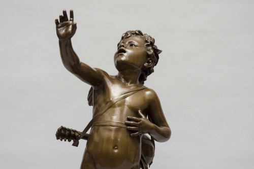 Amour Chanteur - Bouret Eutrope (1833 - 1906) - Sculpture Style Napoléon III