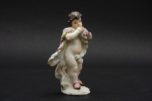 Antiquités - « L’hiver », porcelaine de Meissen vers 1764