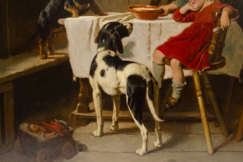 A table de Adolf Eberle (Munich 1843 - 1914) - Napoléon III