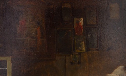 Napoléon III - A table de Adolf Eberle (Munich 1843 - 1914)