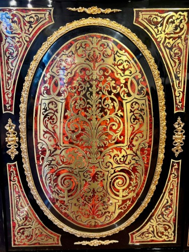 Napoléon III - Boulle marquetry display and bookcase, Maison Delafontaine à Paris (Napoleo