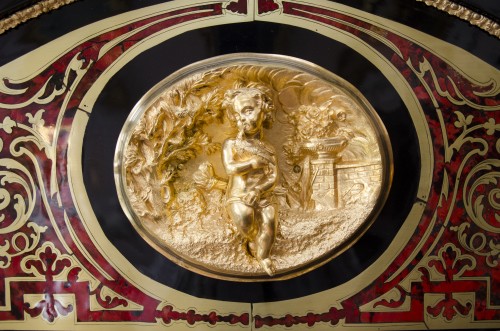 Antiquités - Boulle marquetry display and bookcase, Maison Delafontaine à Paris (Napoleo