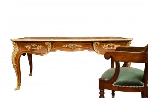 Large Louis XV style “bureau plat”, France Late 19th century