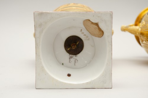 Céramiques, Porcelaines  - Paire de vases ovoïdes de qualité muséale, ornées de scènes du roman « Atala », Darte