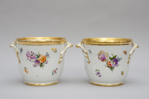XXe siècle - Grande paire de jardinières, porcelaine de Copenhague