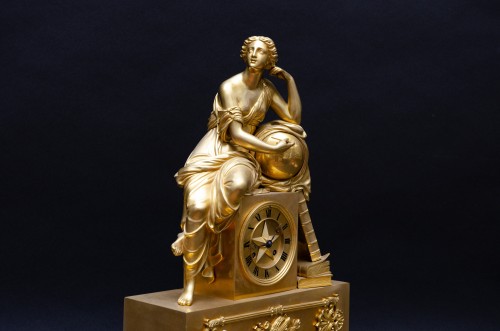 Horlogerie Pendule - "Uranie" pendule en bronze doré, Paris