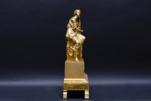 Restauration - Charles X - "Uranie" pendule en bronze doré, Paris