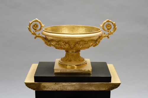 Horlogerie Pendule - Pendule borne en bronze, signée Charles Prosper Leroy ( 1810-1830)