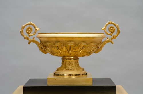 Restauration - Charles X - Pendule borne en bronze, signée Charles Prosper Leroy ( 1810-1830)