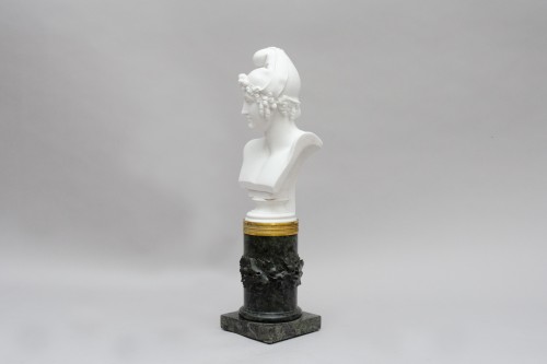 Buste de « Pâris », biscuit et marble, d’après Antonio Canova 19e siècle - L'Egide Antiques