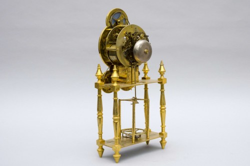 Pendule à complications portique, Pillard à Troyes - Horlogerie Style Directoire