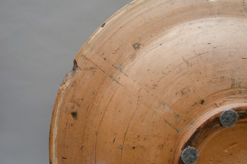 Large sgraffito plate bearing the coat of arms of the Santa Maria Nuova Hos - Renaissance