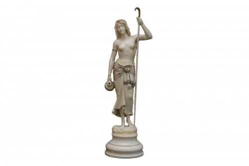 The water bearer - Ivory sculpture, France late 19th century