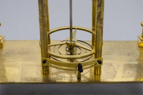 Directoire - Skeleton &quot;portique&quot; clock, Pillard in Troyes late 18th century
