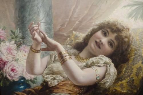 Antiquités - Le coffret à bijoux - STEVENS Agapit (1848-1924)