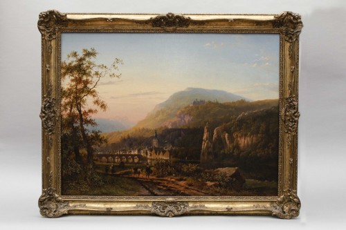 XIXe siècle - Vue de Dinant - Roth George Andries (Amsterdam 1809-1887)