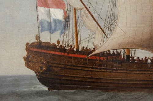 Antiquités - Marine « départ de Flessingue », Andries Van Eertvelt, 1651