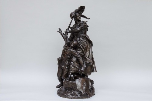 Sculpture  - « Quand même ! » - - MERCÉ Antonin (Toulouse 1845 - Paris 1916)