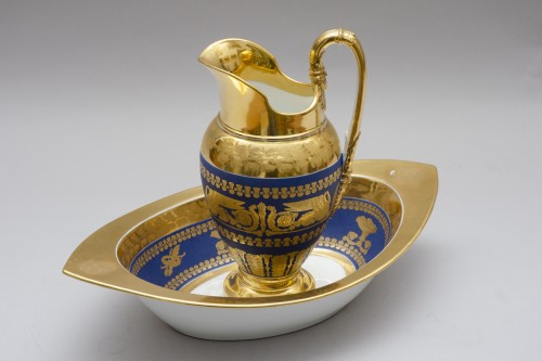 Ewer and its basin, attributed to Dagoty in Paris - 