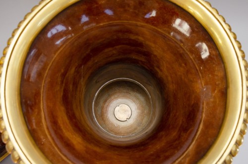 XIXe siècle - Importante paire de vases Médicis, albâtre de Volterra