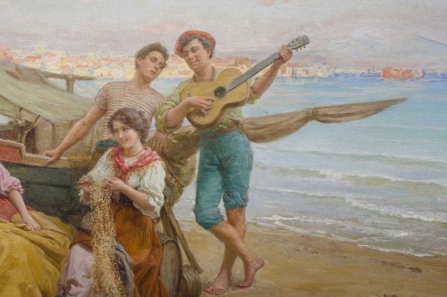 Paintings & Drawings  - Serenade in Naples by FERRANTI Carlo (1840 - 1908)