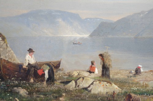 Fjors, view from the Toget Island by RASMUSSEN Georg Anton (1842 - 1914) - Napoléon III