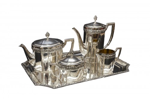 Coffee and tea set in sterling silver, Otto Wolter Germany