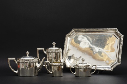 20th century - Coffee and tea set in sterling silver, Otto Wolter Germany