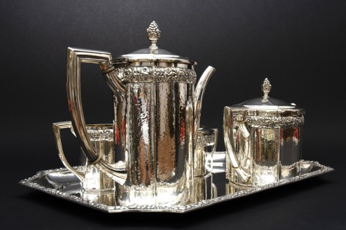 Antiquités - Coffee and tea set in sterling silver, Otto Wolter Germany