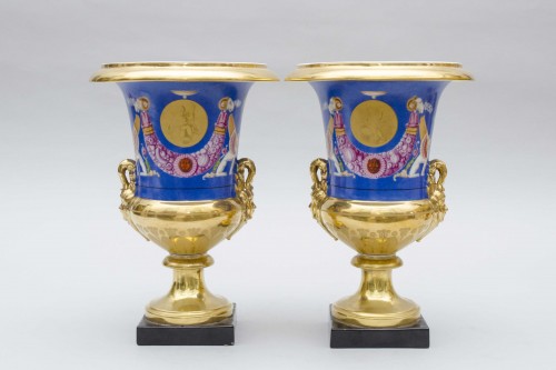 Paire de vases à profils Antiques, Paris Epoque Empire - Empire