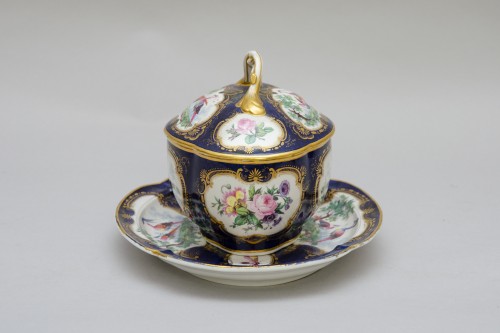 Antiquités - Stunning covered sauce tureen on stand, First period Worcester