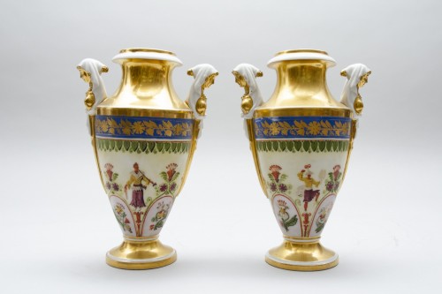 Antiquités - Paire de vases « Chinoiseries », Locré à Paris (1773-1820)