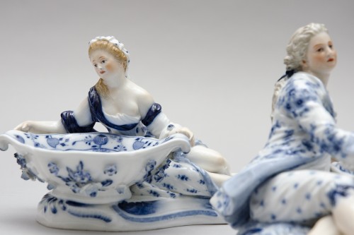 Louis-Philippe - Paires de salières en porcelaine de Meissen, 19e siècle