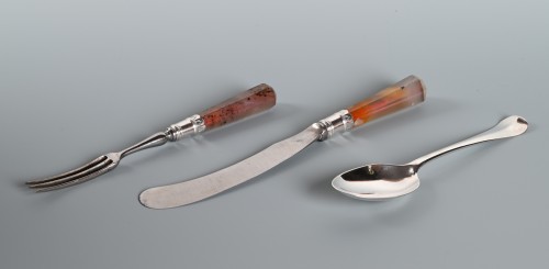 Paire d'étuis à couverts du 18e siècle - Argenterie et Arts de la table Style 