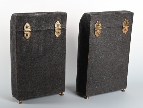 18th century - A pair of rare 18th century cutlery cases