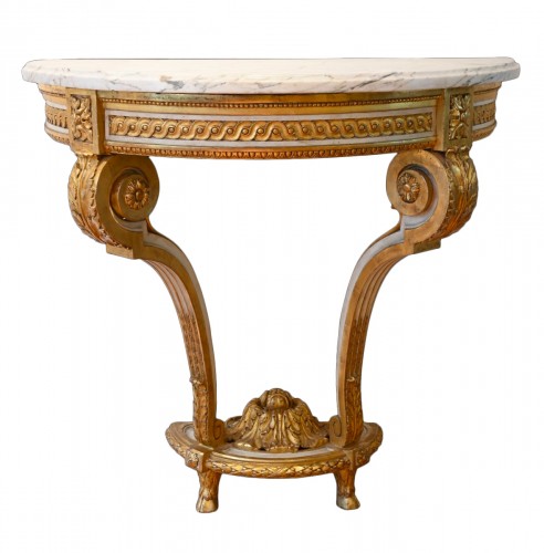 Louis XVI Wall table signed J.B. Boulard