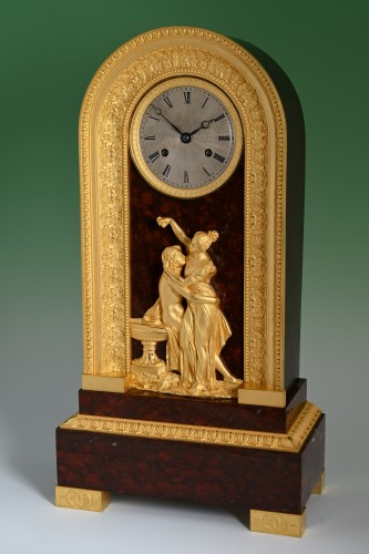 Horology  - A French Empire ormolu pendule