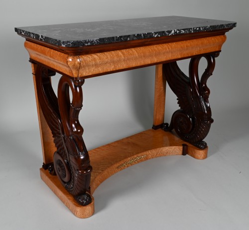Mobilier Console - Paire de consoles Charles X