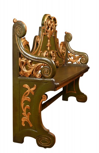 Banc d'entrée hollandais du XVIIIe siècle - Sièges Style 