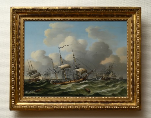 Paysage marin au large de la côte de Vlissingen - David Kleyne (1753-1805) - Limburg Antiquairs