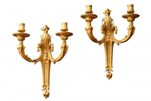 A pair of French Louis XVI style Wall Sconces