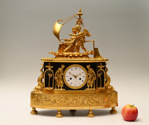 Horology  - A French Empire ormolu pendule