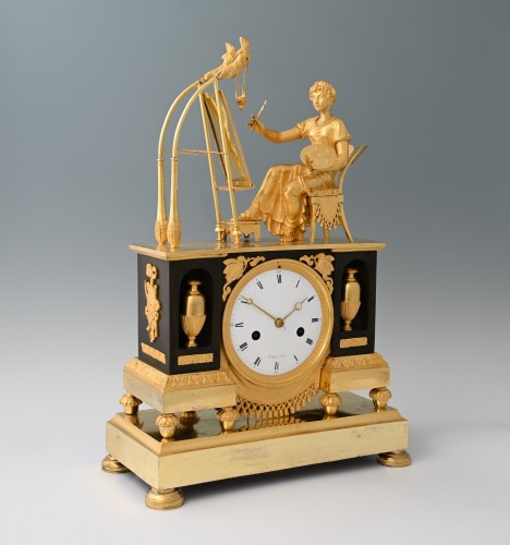 Empire pendule,‘Allegory of Painting - 