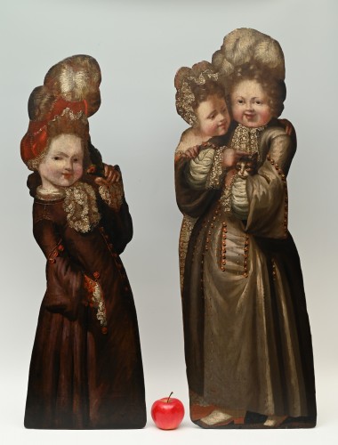 Two Dummy Boards, late 17th century - Decorative Objects Style 